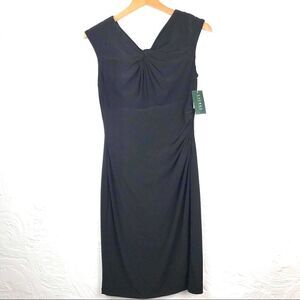 Lauren Ralph Lauren Evening Black Sheath Dress NEW